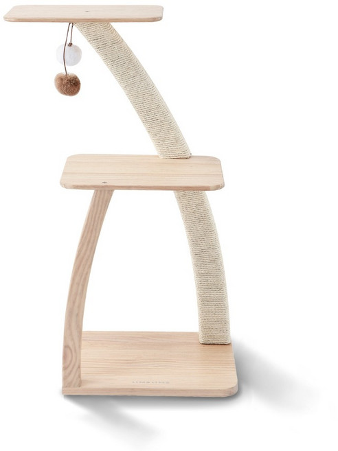 단단한 사선 나무 고양이 캣트럴파크 캣타워원목set캣폴일반, 1개