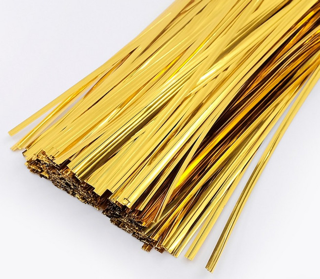 철끈 20cm 500개 빵끈 전선끈 포장끈 포장타이 칼라타이 철사타이 봉지끈