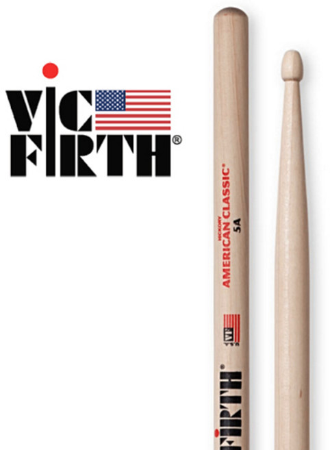 Vic Firth 빅퍼스 American Classic 5A/7A/SDW 스틱 (정품), 1개, 우드