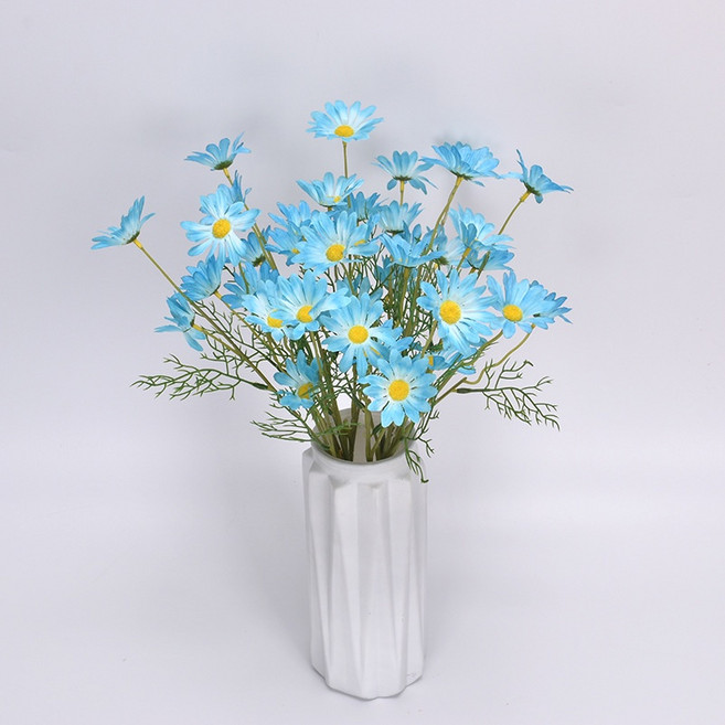 生活大獅 仿真小雛菊 乾燥花束 淺藍色, 藍色小雛菊 / 一支