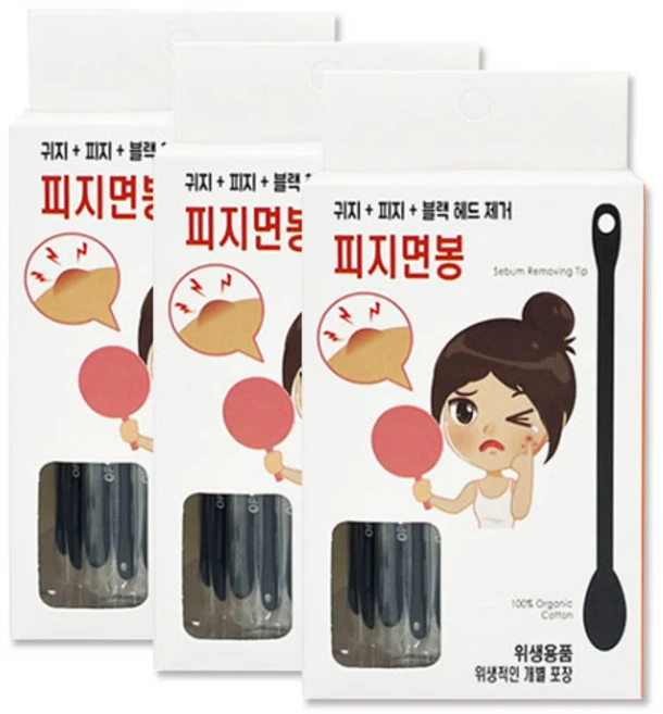 풍성 플러스 피지면봉 30p 개별포장 국내산, 30개입, 3개 - 쿠팡