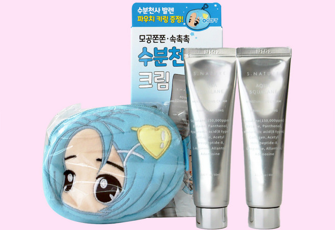 에스네이처 아쿠아 스쿠알란 수분크림, 2개, 60ml