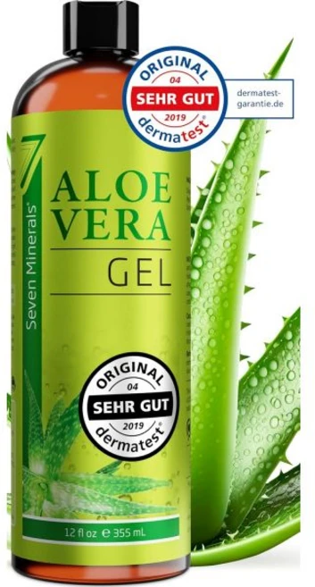 Seven Minerals 알로에 베라 젤 99 유기농 355ml 바이오 테스트 매우 양호 100 천연 순수 및 무향료 알코올 없음 향수 잔탄이 없는 독특한 비건 포뮬러 진짜, 1개 - 쿠팡