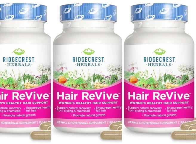 헤어 리바이브 HairReVive RidgeCrest Herbals 캡슐, 3개, 120정 - 쿠팡