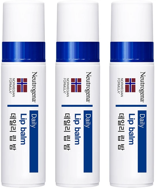 뉴트로지나 데일리 립밤, 4g, 3개 - 쿠팡