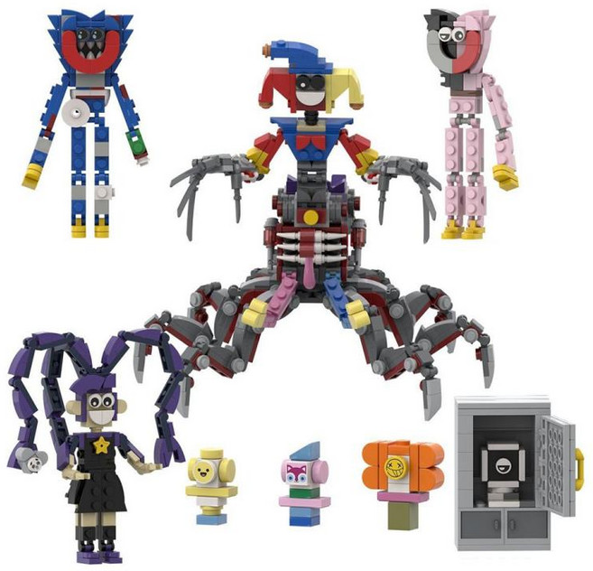 파피 플레이타임 피규어 Poppy Playtime 8개입 풀세트 피규어 인형 조립식 블록 소장용 선물XQ-P, 8개