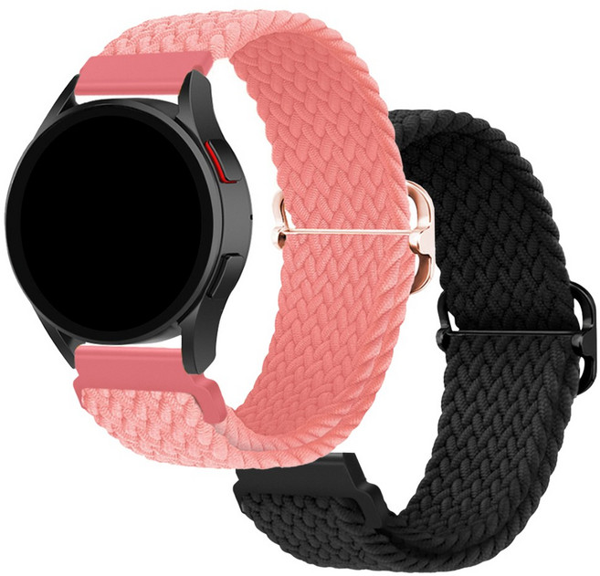 더조은셀러 2개세트 QCY 호환 버클 블레이드 솔로 루프 스트랩 밴드 시계줄 GT PRO GS2 GTS1080 SW300, 18_핑크