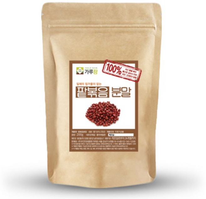 가루랑v 100% 국산 팥분말(볶음) 선식 200g, 1개
