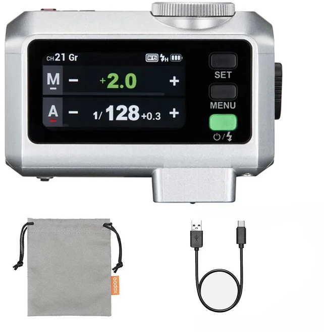 카메라 스티커Godox iT30 Pro 초경량 미니 TTL 플래시 2.8인치 터치스크린 2.4GHz 무선 HSS 1/8000초 내장, 01 Silver, 02 for Canon