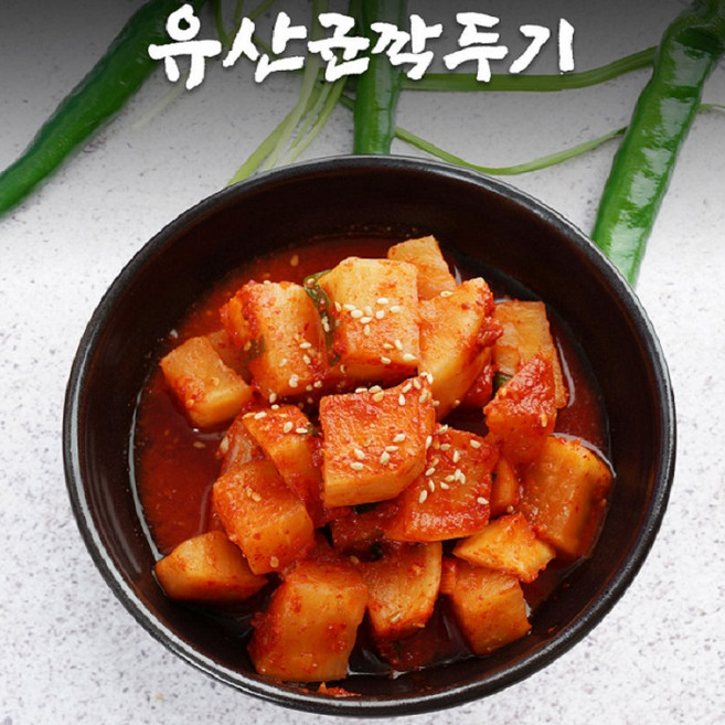 명절 건강 효도 선물 민송명장 유산균 깍두기 김치, 1개, 500g