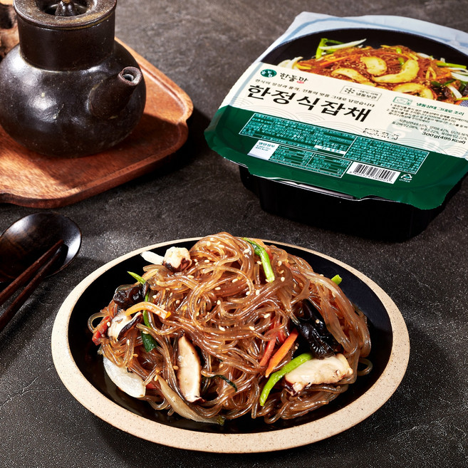 한둘아 한정식잡채 (냉동)_5분 완성, 4개, 300g