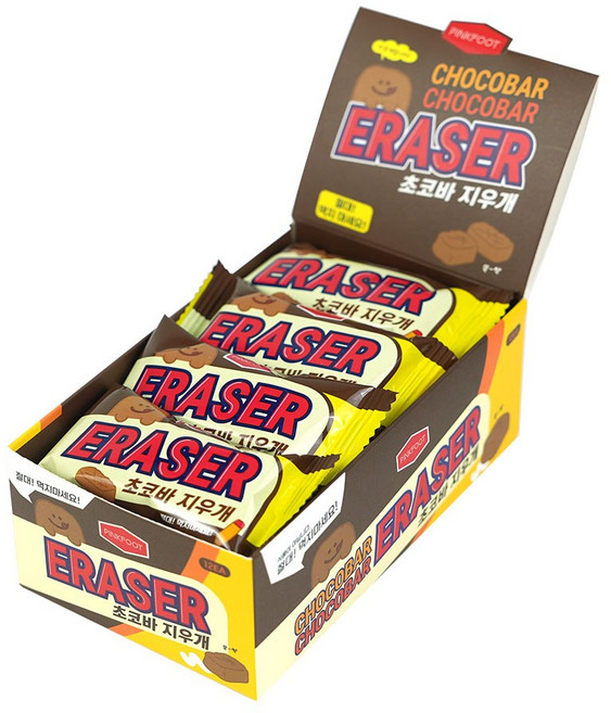 초코바 지우개 1종 12개 1세트, 1개