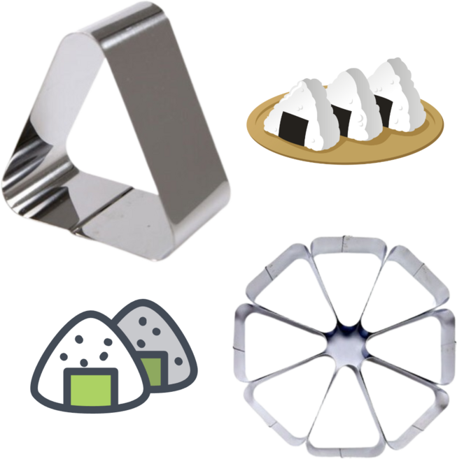 때깔좋은집 삼각김밥만들기 주먹밥 김밥 틀 삼각 모양 케이크 떡 쿠키 커터 조각 스텐 무스링, 1개