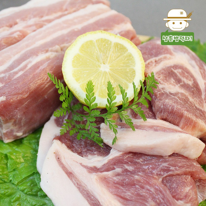 보성녹차 먹인 한돈 생목살(구이용) 300g/500g/1kg, 500g, 1개