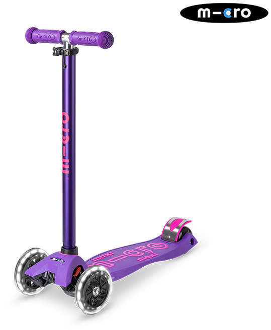 마이크로킥보드 맥시T 디럭스 LED, 퍼플, 1개