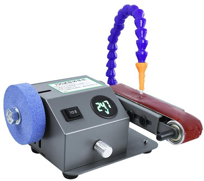 전동 칼갈이 숫돌 연마기 기계 샤프너 업소용 칼연마기, 1개, 7단 건식및습식겸용 연마+폴리싱 폴리싱