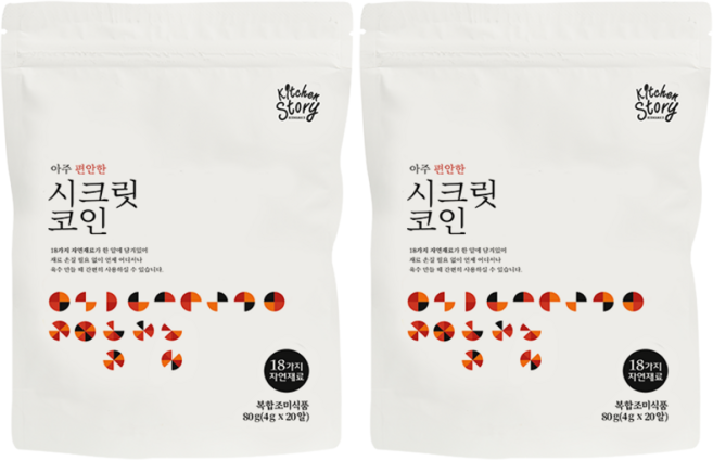 (키친스토리공식) 빅마마 이혜정 아주 편안한 맛 시크릿코인, 80g, 2개
