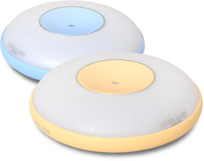 루나리스 루나램프 LED 무드등 취침등 수유등 2p, 파랑-옐로우