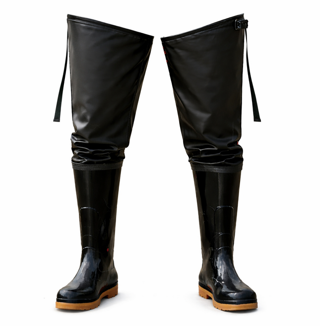 아띠꼴로 물속돌격 낚시 허벅지 고무 장화 해루질 갯벌 물 방수, 260, 다크블랙