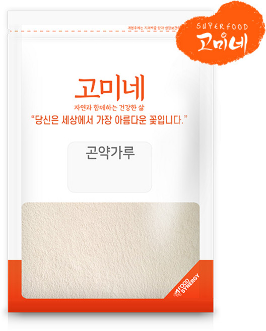 고미네 무첨가 100% 곤약가루(용기 지퍼) 구약분말, 300g, 1개