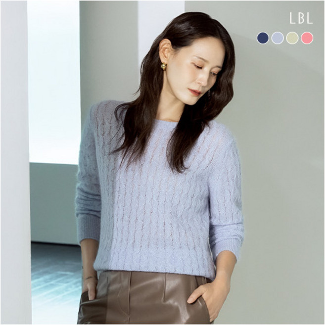 [LBL] (25FW) 이태리 파비아노社 알파카 블렌디드 케이블 니트