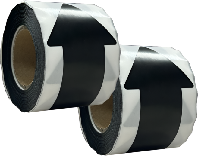 200매입 6종 컬러 PVC 방수 화살표 스티커, S11431 블랙 200PCS, 2세트