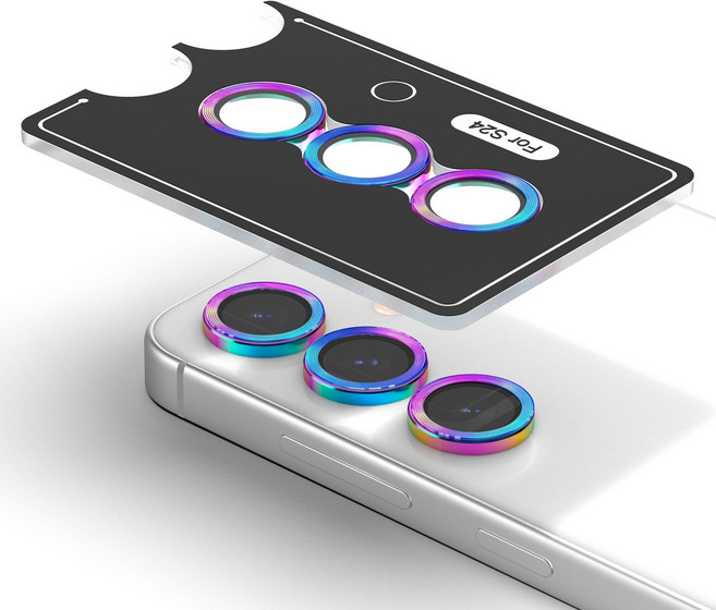 모란카노 메탈 링 카메라 렌즈 강화유리 세트 오로라, 1세트