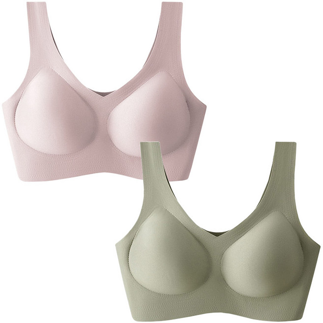 언더스미스 스킨핏 여성 심리스 브라 2종세트