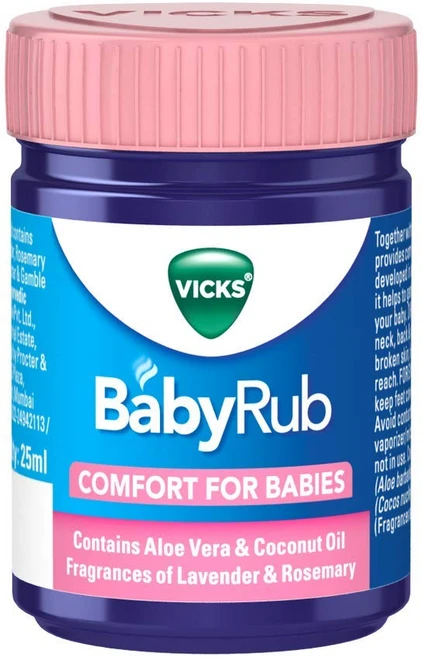 Vicks BabyRub Specifically for Babies-Moisturize Soothe and Relax your baby 25 gram, 1세트 - 쿠팡