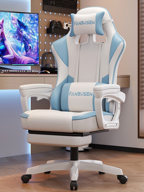 목받침의자 메쉬 리클라이너 게이밍 PC방 체어, 4세대 핑크 4D 팔걸이