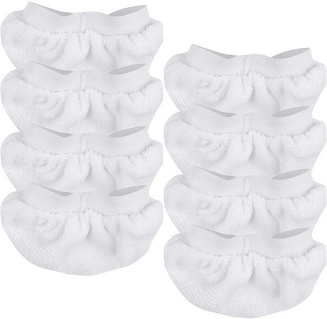 [루이/호환] 스팀청소기 물걸레 패드 (세탁 가능 다용도 청소패드), 8개, 대부분의 모델