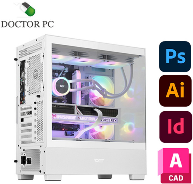 닥터PC 포토샵 컴퓨터 일러스트 웹디자인 조립PC 쇼핑몰 캐드 디자인용 작업용, 디자인컴9번, 500GB, 32GB, WIN11 Home, 지포스 RTX 3050, 14500