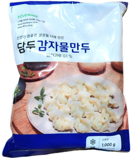 (무)(냉동)담두 감자물만두(냉동 1kg), 1kg, 8개
