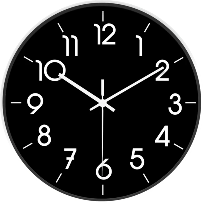 티에이치 라운드 미니멀리스트 소프트 민트 블루 힐링 스타일 쿼츠 벽시계 부드럽고 실용적인 장식 시계 8-, 03 8인치, 01 하얀색