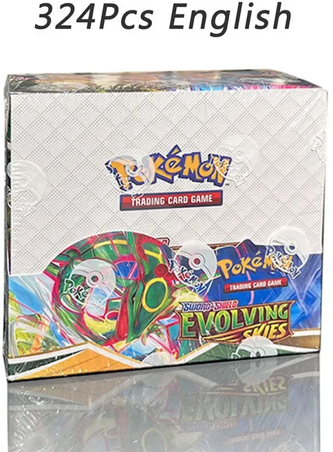 324/360개 영어판 TCG: 스칼렛 & 바이올렛 151 클래식 확장 부스터 박스 트레이딩 카드 36팩 선물, 13 Evolving Skies