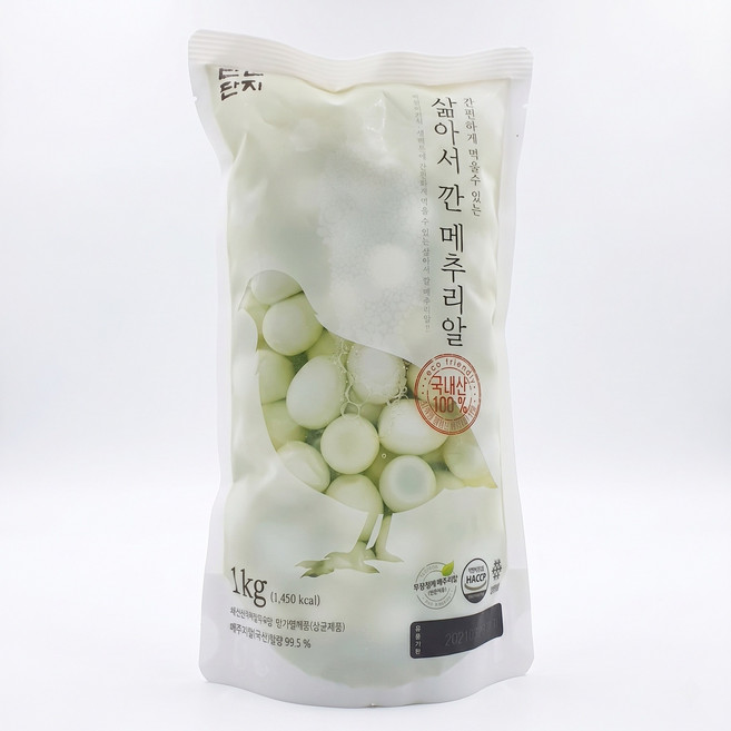 대량 깐 메추리알 1000g/10개 삶은 매추리알 업소용, 10개