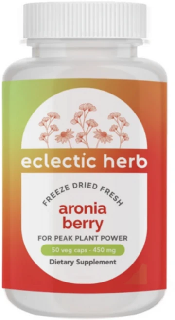 에클렉틱인스티튜트 로우 프레시 동결 건조 아로니아 450mg Non-GMO 베지 캡 비건, 6개, 50정 - 쿠팡