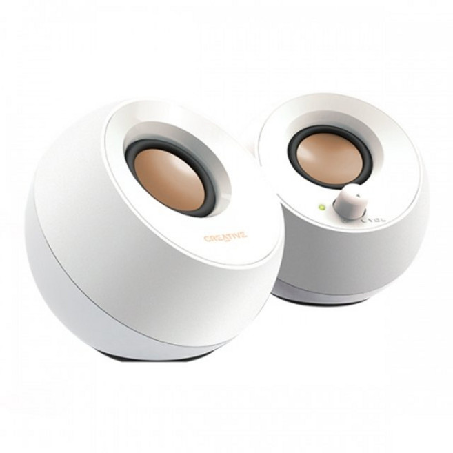 크리에이티브 Creative PEBBLE 2.0 2채널 스피커 (화이트), 1