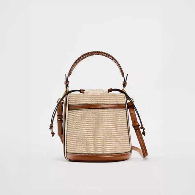 ZARA 자라 버킷백 스타일리쉬 배색 나들이 숄더백