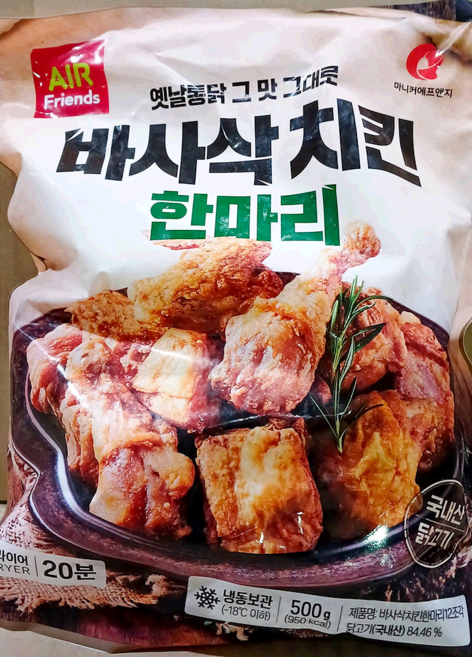 마니커 옛날통닭그맛그대로바사삭치킨 냉동 12조각 500g X10 업소용 냉동 치킨, 10개