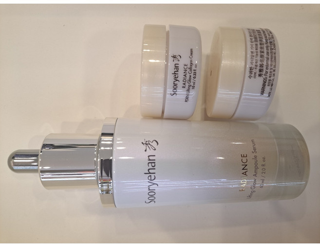 (무료배송) 수려한 탄력 광채 앰플 60ml + 탄력광채 크림 10ml*2개 추가 / 단품 / 미백 주름 광채앰플 (케이스없이 발송됩니다.), 1개, 60g