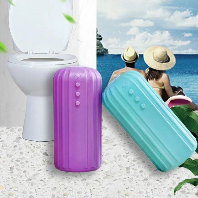 潔廁魔瓶 馬桶清潔劑 除臭魔盒 芳香劑 藍泡泡, 1個, 茉莉藍【去污不傷桶+持久可耐用】