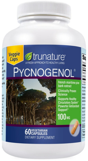 trunature Pycnogenol 트루네이처 피크노제놀 100mg 60베지캡슐, 1개, 60정