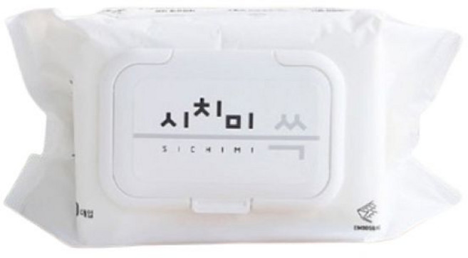 [시치미쓱] 아기물티슈 50gsm 화이트 캡형 100매 20팩, [시치미쓱] 아기물티슈 50gsm 화이트 캡형, 100