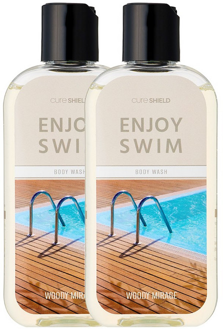 인조이스윔 수영장 염소 냄새 제거 수영 우디 미라지 바디워시, 2개, 200ml