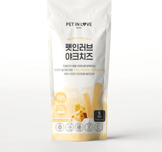 펫인러브 무염 YAK CHEESE, 야크치즈Small 33g 3개입, 1팩 - 쿠팡