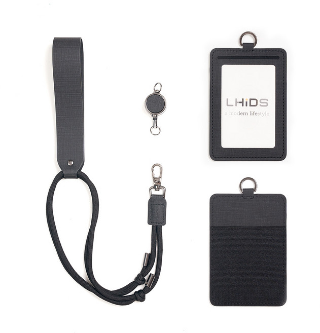 LHiDS 鬆緊帶卡夾感應識別證 證件套名片票證通行證