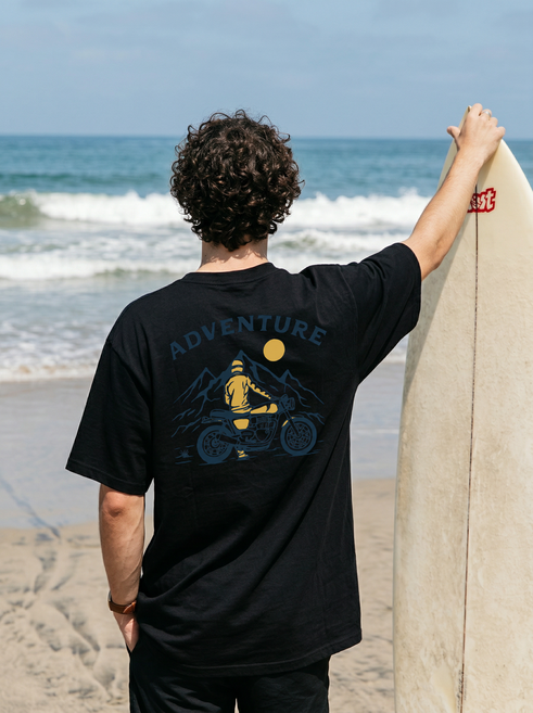 [단품] NEW 여름 신상_모터사이클 캐주얼 반팔티_남녀공용