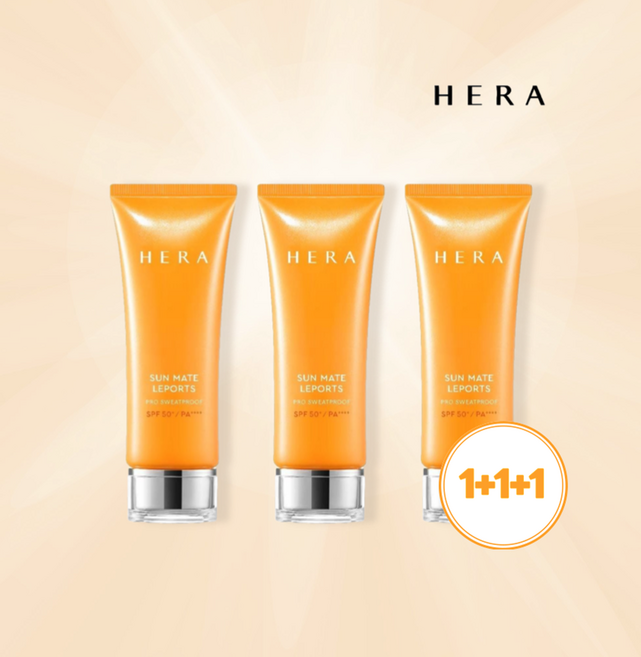 헤라 선 메이트 레포츠 프로 70ml 1+1 강력한 자외선 차단력 워터프루프, 1+1+1 (3개)