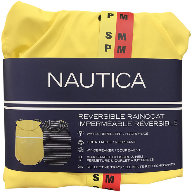 NAUTICA 리버서블 레인코트 애견용 S/M L/XL 코스트코, 1개
